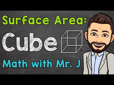 Part of a video titled How to Find the Surface Area of a Cube | Math with Mr. J - YouTube