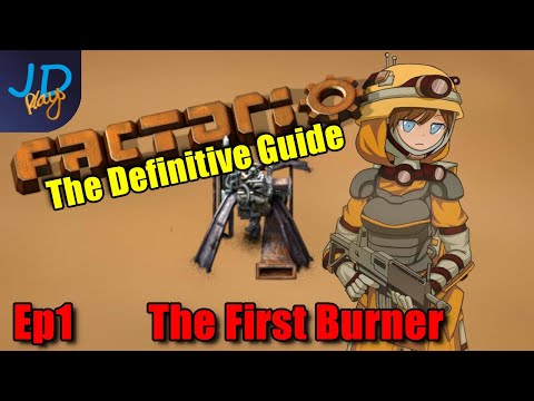 Ep1 Factorio 1.0 ⚙️ The Definitive Guide ⚙️ The First Burner ⚙️ Guide For New Players Gameplay