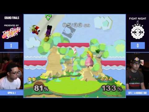 FNATV#1 - Grand Finals -Oppa (Peach) vs SFS | A Rookie (Mario) - SSBM Singles