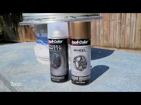 Painting Wheels Rims with Dupli-Color HWP105 Bronze Wheel Paint and HWP106 Wheel Matte Clear Coat
