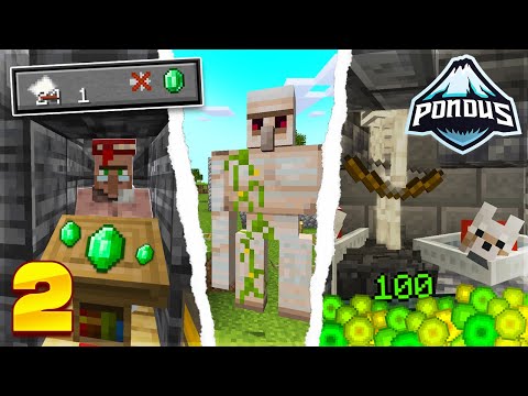 FANTASTISK XP-FARM & EMERALDS! | Pondus SMP Minecraft #2