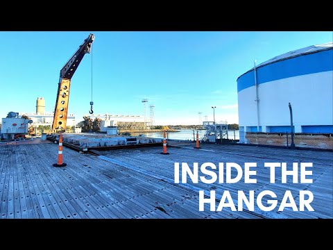 Inside the Hangar of USS Salem