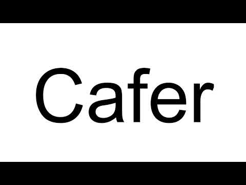 How to Pronounce Cafer (Turkish)