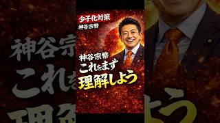 【超重要】神谷宗幣「少子化対策はまずここを理解」