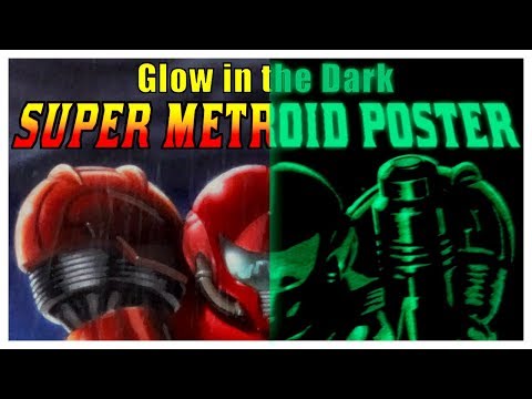 Super Metroid Signed Glow in the Dark Poster / Print LE- Collection Highlight