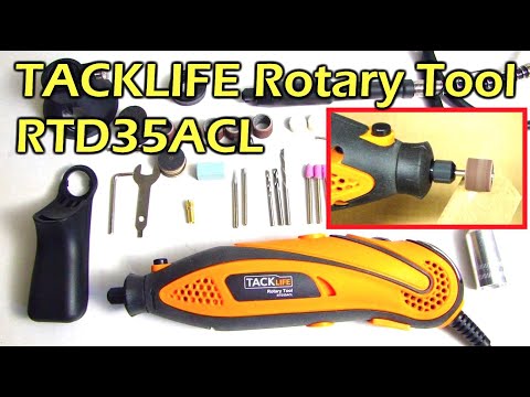 TackLife Rotary Tool Kit with 80 Accessories & 4 Attachments RTD35ACL