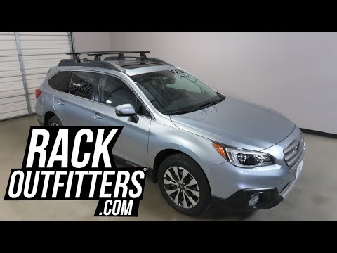 Subaru Outback Wagon with Thule  Rapid Podium WingBar EVO Roof Rack