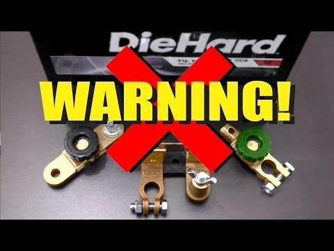 WARNING!!!  Automotive Battery Disconnect Switches