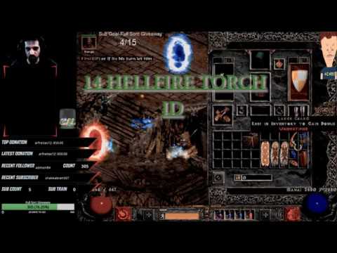 Icubuthead -- Diablo II identifying 14 Hellfire Torches