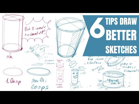 6 TIPS to Draw Better Sketches (for Beginner Designers) | Industrial Design Sketching