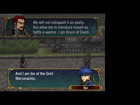 Ike vs Bryce + Unique Death Dialogue Fire Emblem Path of Radiance