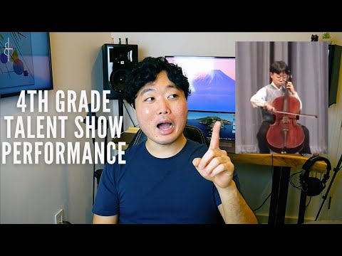my 4th grade talent show cello performance