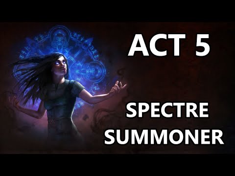 Leveling with Penguin Act 5 - Spectre Summoner Necromancer | Path of Exile