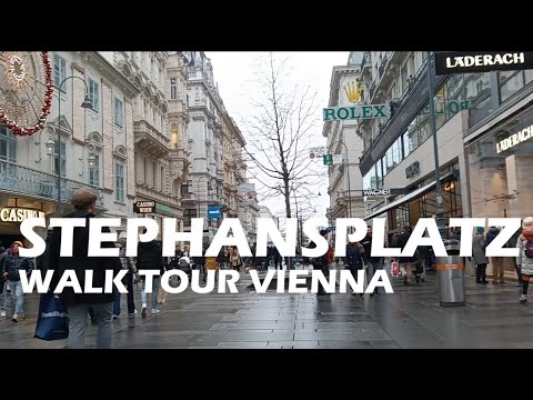 Winter walk tour at Stephansplatz, Vienna 🇦🇹