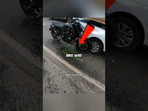 Biker's mistake leads to crash.