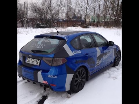 Rally Team Hotele Gołębiewski Trening Zimowy Subaru Impreza
