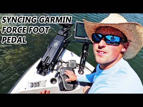 How To SYNC Garmin Force FOOT PEDAL to Trolling Motor! (EASY)