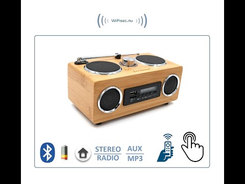 Bluetooth колонка СТЕРЕО, радио FM, с аккумулятором + пульт, для использования в помещении Артикул: DE/SZ-31