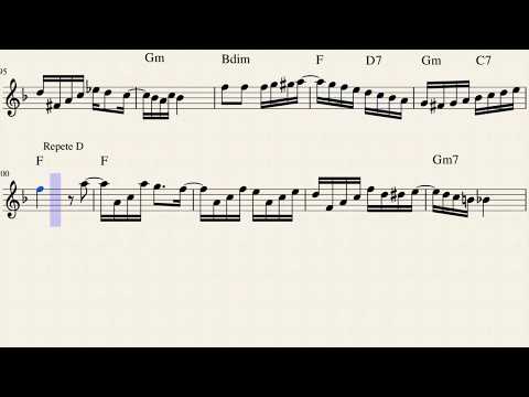 Um a Zero - 1x0 (Pixinguinha e Benedito Lacerda) Playback com Partitura