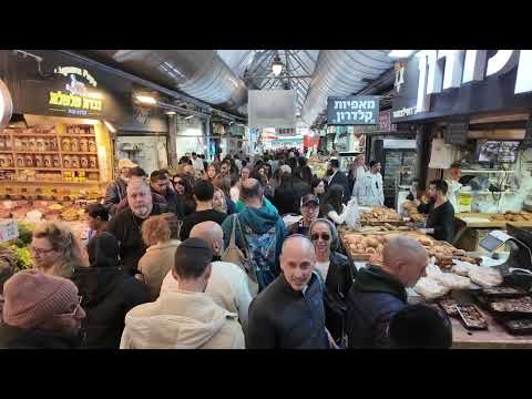 Jerusalem. What's happening at the Mahane Yehuda market.