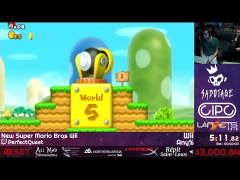 NoReset x Lan ETS 2018 - New Super Mario Bros. Wii by PerfectQuest