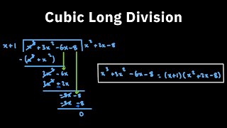 Long Division of Cubics - Factorising