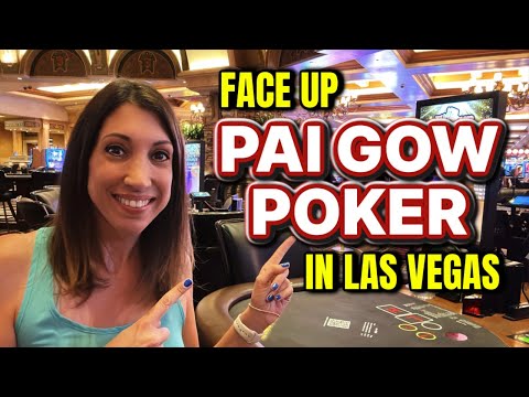 Playing Face Up Pai Gow Progressive Poker in Las Vegas #poker #paigow #vegas