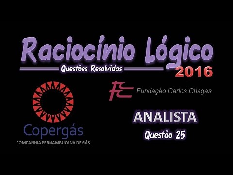 Copergás/2016 - Analista - Questão 25 - Raciocínio Lógico