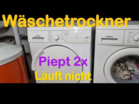 Wäschetrockner defekt piept 2 mal und trocknet nicht | keine Funktion , selber reparieren