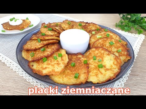 Najsmaczniejsze placki ziemniaczane - prosty i przepyszny obiad 👌 tradycyjny przepis - jak u babci 👍