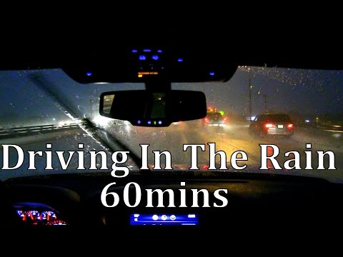 Driving in the Rain 60mins "Sleep Sounds" ASMR