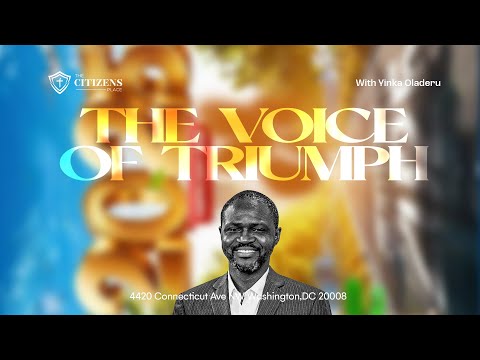 THE VIOCE OF A TRIUMPH