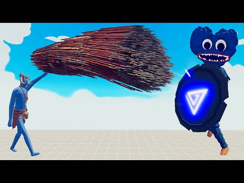 HUGGY WUGGY REFLECTION SHIELD RUNE vs EVERY GOD | Totally Accurate Battle Simulator-TABS