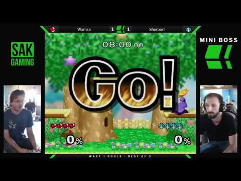 Mini Boss 2 Wave 1 Pools - Wamsa (Yoshi) vs Sherbert (Peach)
