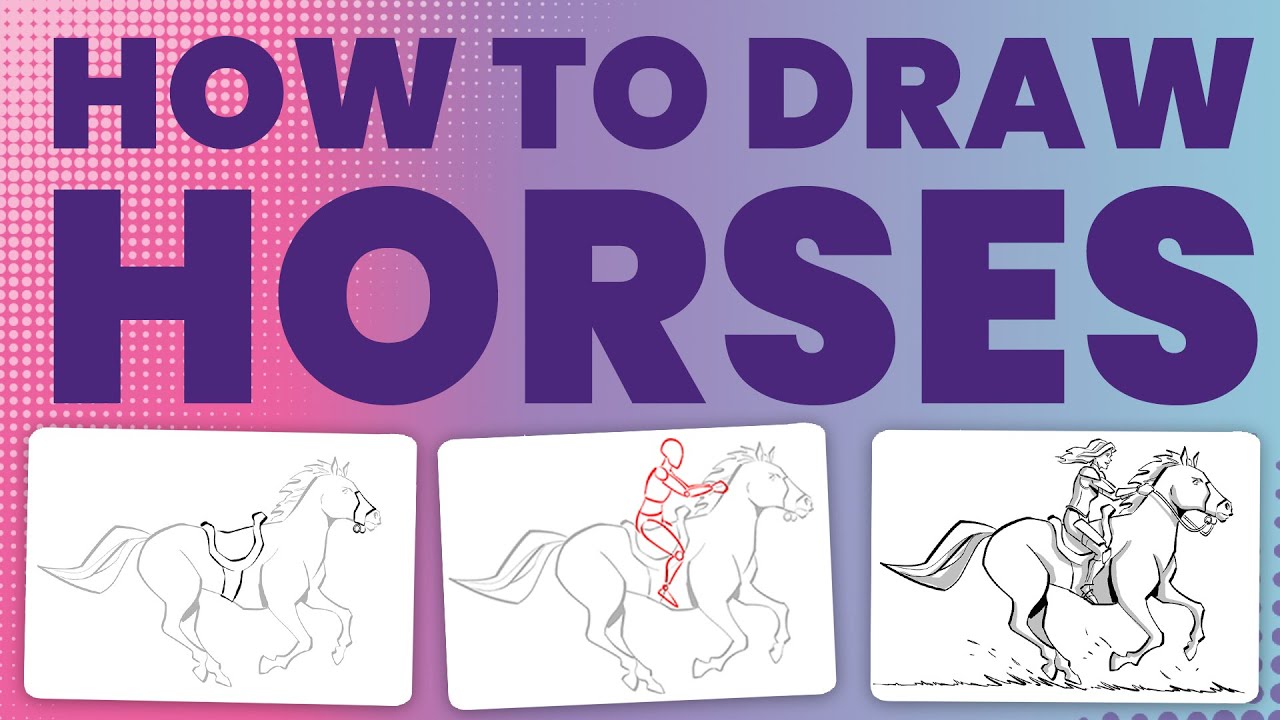 How to draw horses