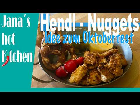 Das perfekte Oktoberfest Rezept: Hähnchen Nuggets mit Bier-Käse-Dip