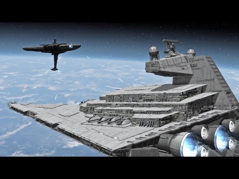 Imperial Star Destroyer Vs MC75 Star Cruiser - Star Wars: Empire At War Remake NPC Battle