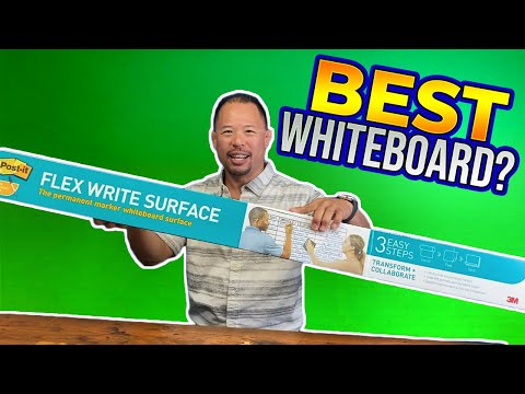 Best whiteboard ever? Review of Post-it Flex Write Whiteboard | DIY Office Projects | Ed Tchoi