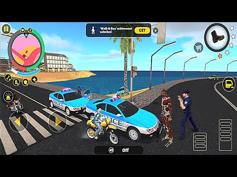 Rope Hero 3 | Police Chase Game Crime City Gameplay | Android Game
