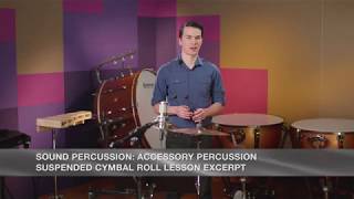 Sound Percussion: Suspended Cymbal Roll Lesson Exc