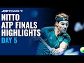 Nadal vs Tsitsipas; Thiem vs Rublev | Nitto ATP Finals 2020 Highlights Day 5