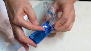 How to cut a pill into fourths using CVS pill cutter.