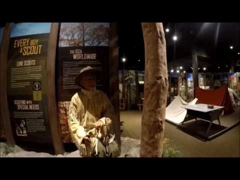 Boy Scout Shootin' Range and Talking Exhibits at the Irving TX HQ -in HD