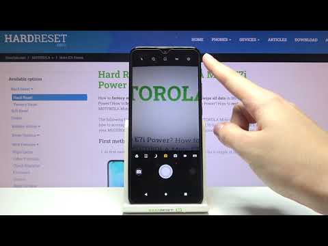 How to Manage Camera Watermark on Motorola Moto E7i Power - Turn On/Off Watermark