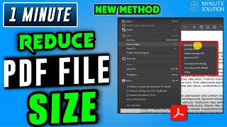 How to reduce pdf file size in adobe acrobat 2024 | Optimizing PDFs