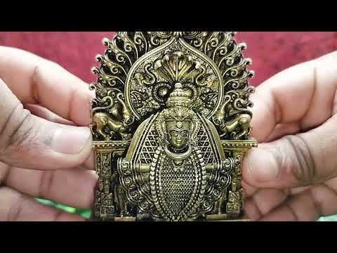 Exquisitely Carved Shri Mahalaxmi Ambabai Shakti Pith Temple Kolhapuridevi Statue with Kirtimukha Prabhavali video