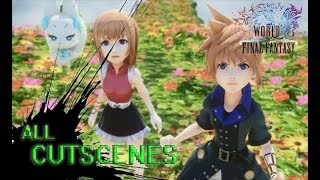 World of Final Fantasy - All Cutscenes/Full Story+Secret Ending | 1080p HD PS4 Pro