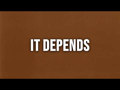 Chris Brown - It Depends (feat. Bryson Tiller) [Clean - Lyrics]
