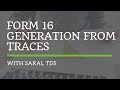 Form 16 generation from TRACES with Saral TDS [Webinar]
