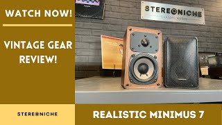 Video thumbnail for Vintage Realistic Minimus 7 speaker review by StereoNiche